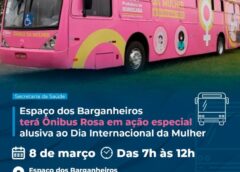 Espaço dos Barganheiros terá Ônibus Rosa em ação especial alusiva ao Dia Internacional da Mulher