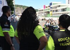 Minicidade do Trânsito leva educação e diversão gratuita à Zona Noroeste de Santos