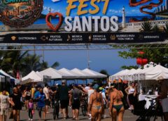 Gastronomia, arte e música movimentam o Novo Quebra-Mar de Santos na estreia do Litoral Fest