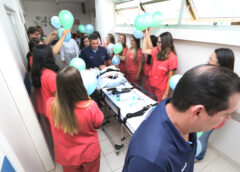 Após quase um ano de internação, bebê com condição rara recebe alta no Hospital Beneficente Unimar