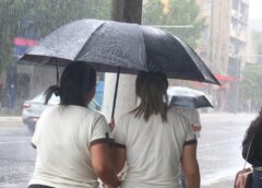 Chuva, ventos e maré elevada marcam fim de semana em Santos