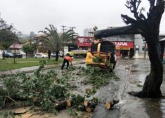 Equipes da Prefeitura de Sorocaba trabalham na limpeza e liberação de vias