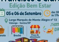 Feira une cultura, economia solidária e bem-estar no Valongo, em Santos